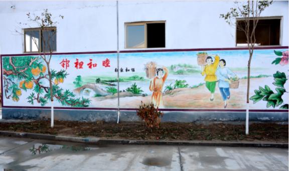 德保乡镇文化墙 乡风文明焕发新活力