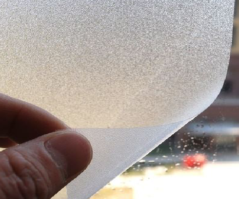 德保玻璃门外面粘广告用什么材料好？